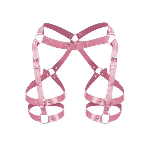 Гартери Art of Sex Claire, натуральна шкіра, розмір XS-M, колір рожевий | Зображення 2