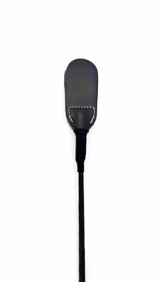 Стек DS Fetish екошкіра Whip PU Leather riding crop, чорний, 46 см | Зображення 2