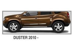 Молдинг дверной (4 шт, нерж.) для Renault Duster 2008-2017 гг
