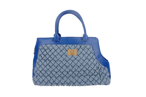 Сумка-переноска для собак та котів Misoko&Co, 51 см х 34.5 см х 18 см, синій