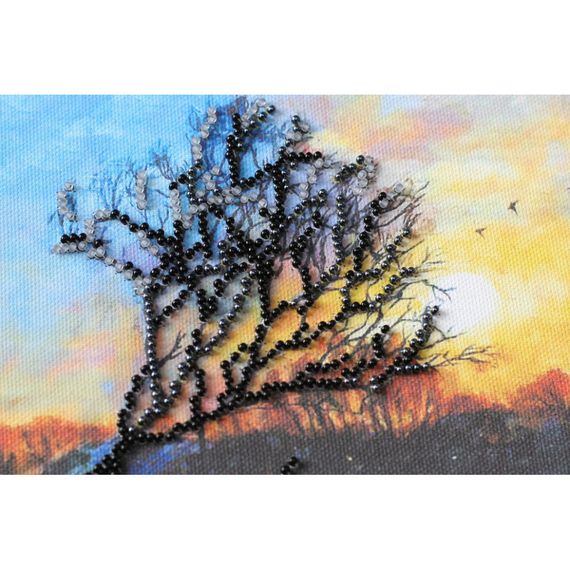 Набір-міді для вишивання бісером "Зоря вечірня" AMB-018 20х20 см | Зображення 1