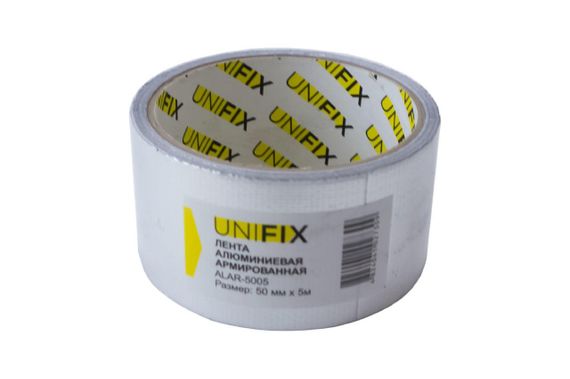 Стрічка клейка алюмінієва армована 50 мм 5 м UNIFIX ALAR-50051 | Зображення 1