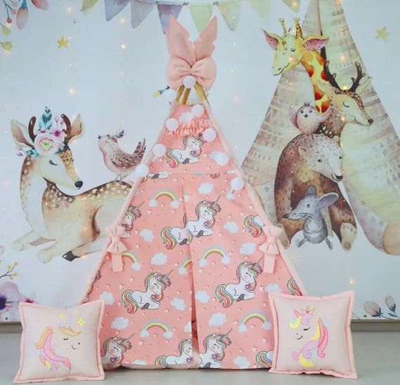 Дитячий вігвам намет будиночок для дівчаток Единоріг Unicorn БОН БОН 180 см | Зображення 5