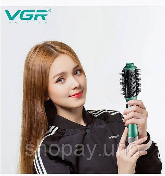 Фен-щетка для волос VGR профессиональный воздушный стайлер V-493 4 в 1 • Профессиональный стайлер для укладки волос | Зображення 3