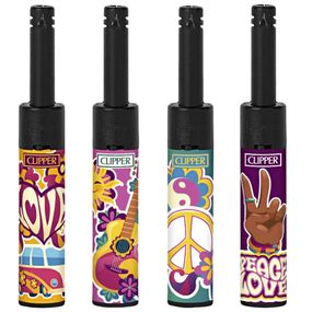 Зажигалка Клипер Lighters Коллекция "Clipper Tube Hippie Love 4"