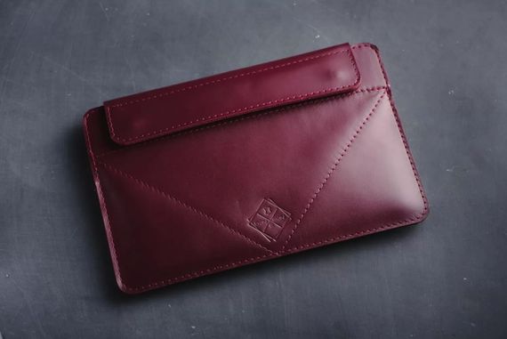 Шкіряний чохол з підставкою Skin and Skin iPad 10.5 Бордовий (LC07BU-10) | Зображення 1