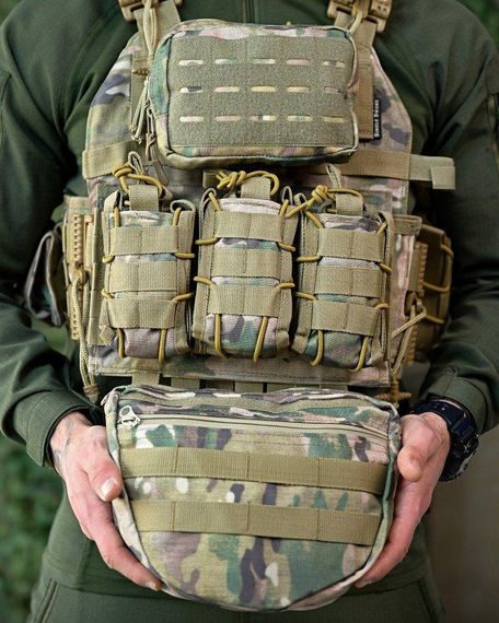 Плитоноска 4 точки быстрый сброс ONYX  Single sword мультикам ПП7560 | Зображення 4