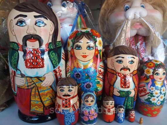 Сувенир "Матрешка" , литературные персонажи , десятка , ручная работа , береза вечера на хуторе близ Диканьки