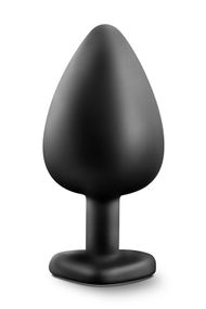 Анальна пробка з каменем Blush TEMPTASIA BLING PLUG large BLACK, Черный