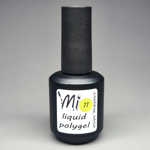 Жидкий полигель Мі #11 желтый 15мл (бутілочка с кисточкой)
