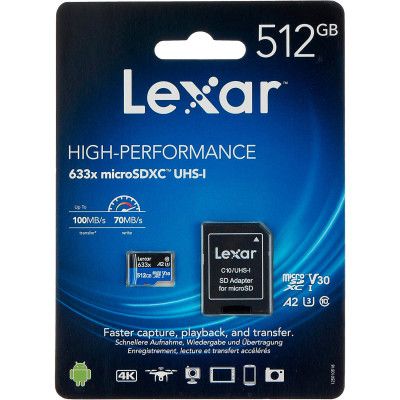 Карта памяти Lexar 512GB microSDXC class 10 UHS-I 633x (LSDMI512BB633A) | Зображення 2