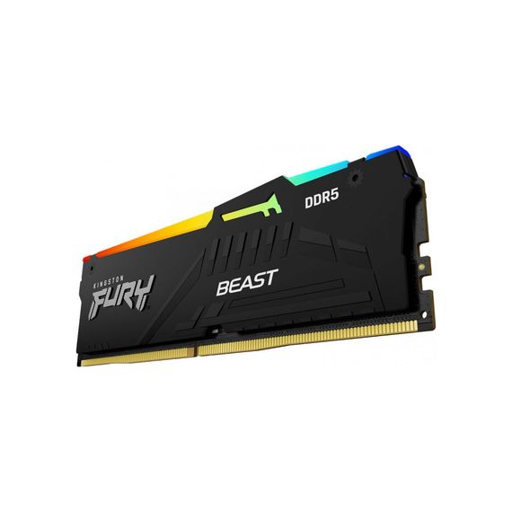 Модуль памяти для компьютера DDR5 32GB (2x16GB) 5200 MHz Beast RGB XMP Kingston Fury (ex.HyperX) (KF552C40BBAK2-32) | Зображення 1