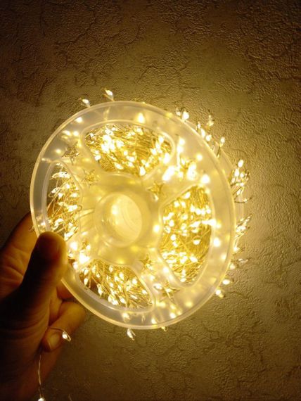 Гірлянда «Кінський хвіст Роса», 30 ниток по 2м, 600 LED, USB, 8 режимів, Теплий білий, XPRO (47715-_377) | Зображення 2