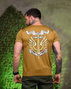 Тактична потоотводна футболка вірний кайот ПП7718