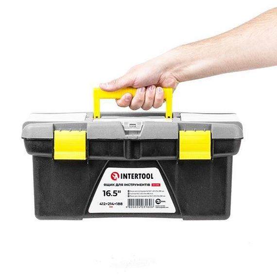 Ящик для інструментів 16.5" 412*214*188 мм INTERTOOL BX-0316 | Зображення 6