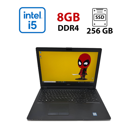Ноутбук Fujitsu LifeBook U759 / 15.6" (1920x1080) IPS / Intel Core i5-8265U (4 (8) ядра по 1.6 - 3.9 GHz) / 8 GB DDR4 / 256 GB SSD / Intel UHD Graphics / WebCam б/у