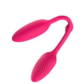 Двойной гибкий анально-вагинальный вибратор Pretty Love Double Egg