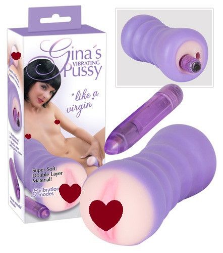 Мастурбатор з вібрацією GINA’S PUSSY Sex Aura