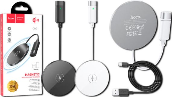 Бездротовий зарядний пристрій із швидкою зарядкою до 15 Вт XPRO CW31 чорний (MAW-42893_411)