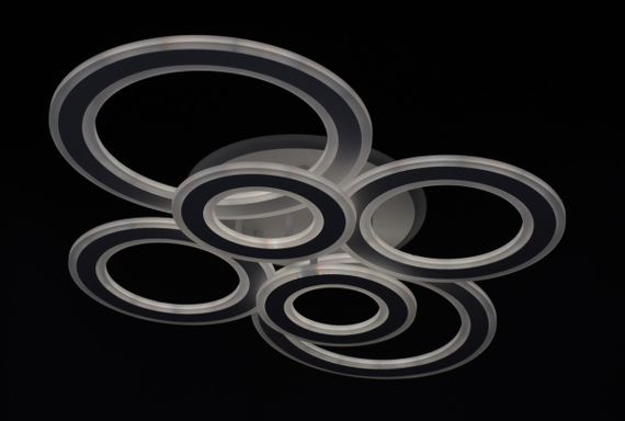 Люстра світлодіодна стельова LED світильник для квартири на стелю лед 26331 Білий 12х53х77 см. | Зображення 4