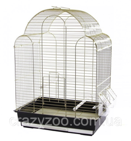 Клітка для птахів ZK 700А Gold чорна 42х30х57 см