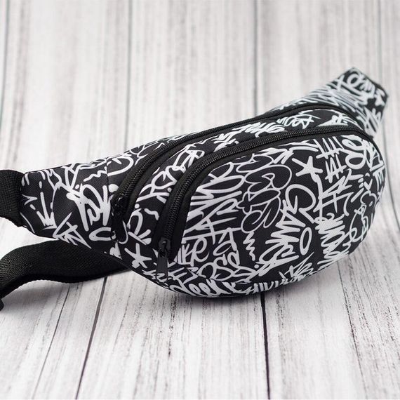 Бананка, сумка на пояс, поясна сумка Graffiti