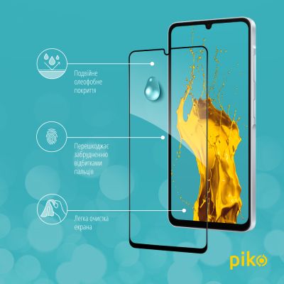 Стекло защитное Piko Full Glue Samsung A06 5G Black (1283126612992) | Зображення 3