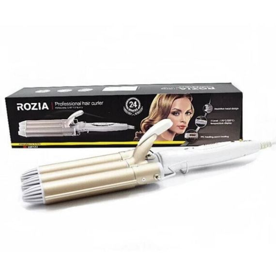 Плойка-хвиля XPRO Rozia HR 722 (3 хвилі) (40) золотиста (MER-12050_352) | Зображення 5