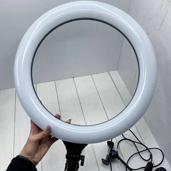Кільцева світлодіодна лампа 40 см з тримачем для телефону XPRO A380 (234570660_729) | Зображення 5