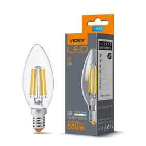 Світлодіодна лампа VIDEX Filament C37F 6W E14 3000K