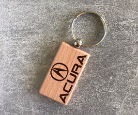 Дерев'яний брелок з логотипом Acura
