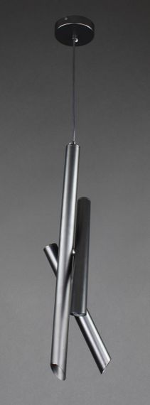 Люстра світлодіодна підвісна LED світильник для квартири на стелю лед 27505 Чорний 55-250х10х10 см.