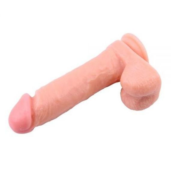 CH63574 Страпон з яєчками RGB Sex Harntss 8,5 " Kyle Korver, Телесный | Зображення 4
