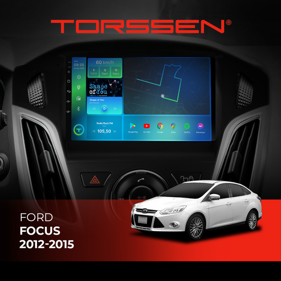 Штатна магнітола Torssen Ford Focus 12-15 NF9 Carplay