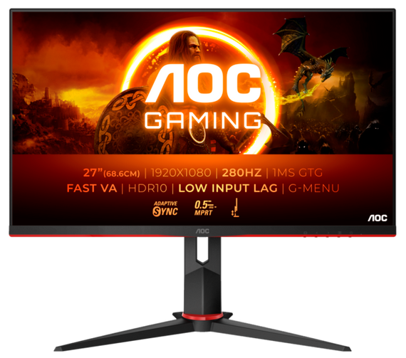 Монiтор 27" AOC 27G2ZN3/BK Black/Red