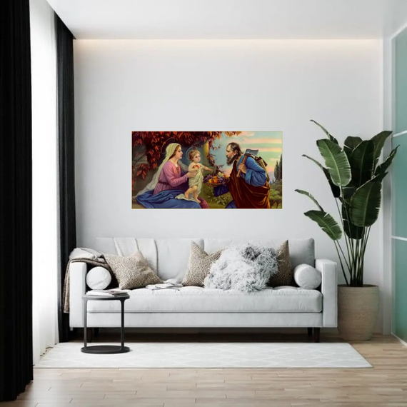 Алмазная мозаика Икона Святая семья 40х70 см ColorArt SS800 | Зображення 5