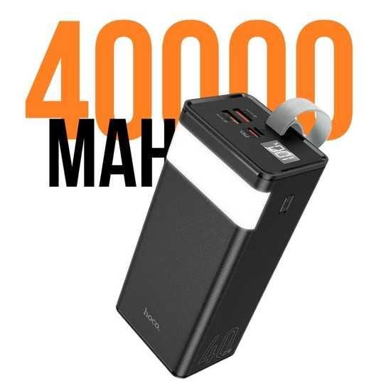 Повербанк з вбудованим LED-фонариком HOCO LED Powermaster J86 40000mAh | 2USB/Type-C, PD/QC, 5A/22.5W (47073- J86_1243) | Зображення 3