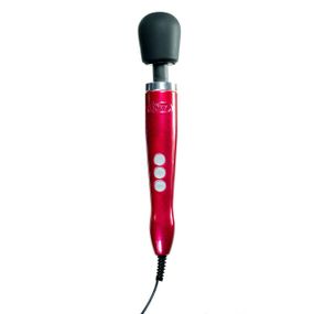 Вібромасажер DOXY Die Cast Red, дуже потужний, живлення 220В, металевий корпус Sex Aura
