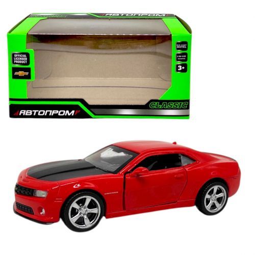 Машинка металева "Автопром.  Chevrolet Camaro" (ЧЕРВОНА)