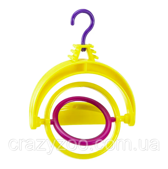 Зеркало для птиц Ferplast Mirror PA 4212 полукруг желтый  8х15.5 см 84212799