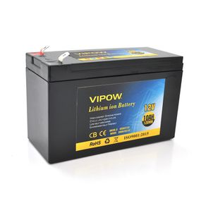 Аккумуляторная батарея литиевая Vipow 12V 10A h элементами Li-ion 18650