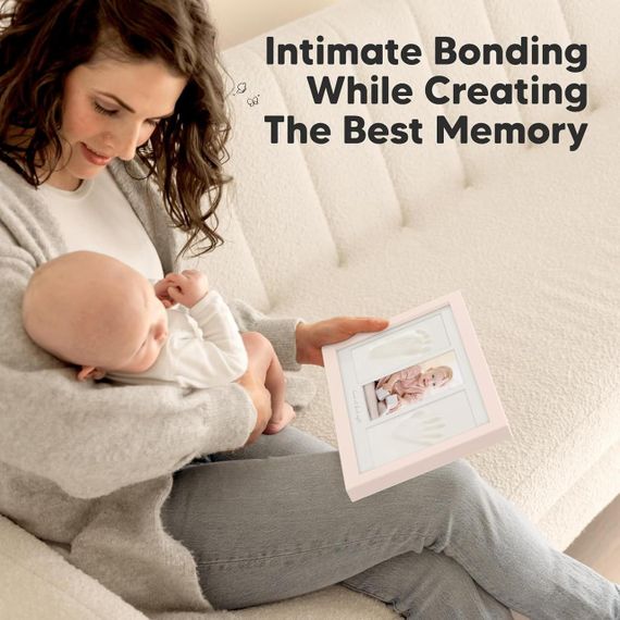 Набір для відбитків ручки та ніжки немовляти KeaBabies, рамка для дитячого фото з відбитками, комплект для гіпсового зліпку | Зображення 7