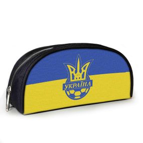 Пенал школьный для футболиста с принтом Футбол Украина 23х10х8 см детский для мальчика (3958)