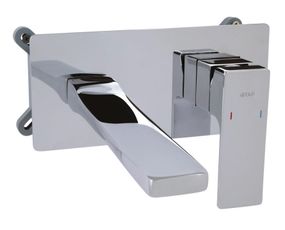 Змішувач для раковини Qtap прихованого монтажу Gemini, Chrome (k35) QTGEM273CRM45693