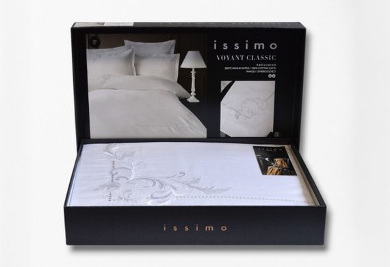 Комплект постільної білизни Issimo  Embroidered Satin 200х220 см Voyant Classic | Зображення 6