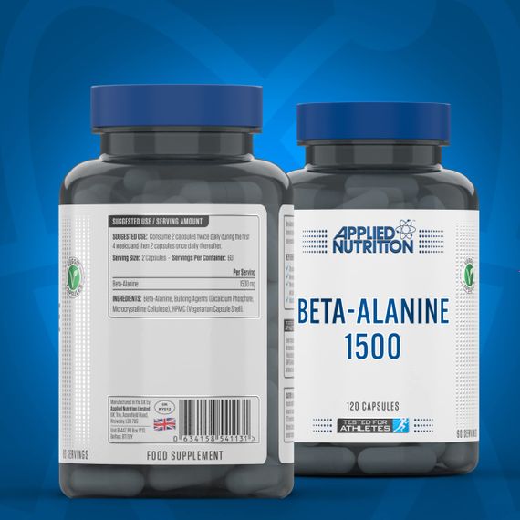 Бета-аланін Applied Nutrition BETA-ALANINE 1500MG 120 CAPS | Зображення 1