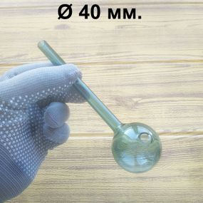 Стеклянная трубка Globe Long Oil Teal