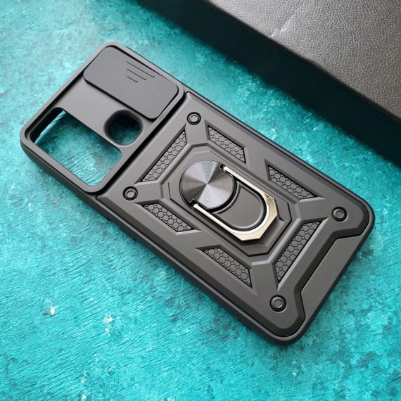 Чохол Defender з захистом камери для Infinix Hot 20i колір Чоний | Зображення 1
