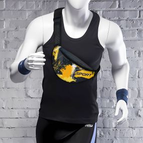 Сумка-бананка чоловіча/жіноча Sport 32×16 см з розширювачем поясна сумка або сумка через плече (02896)