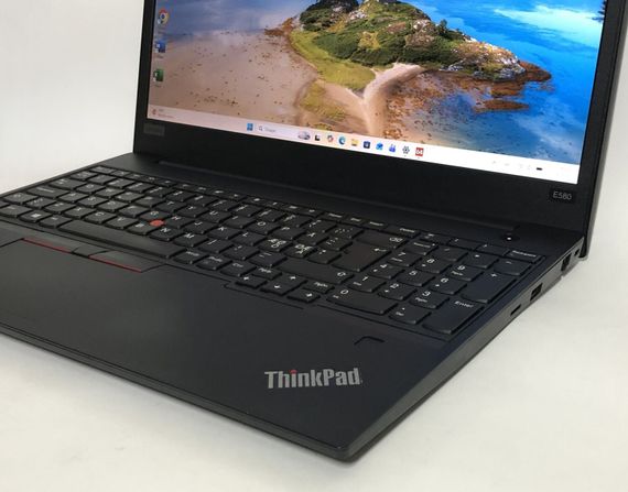 Ноутбук Lenovo ThinkPad E580 / 15.6" (1920x1080) IPS / Intel Core i3-8130U (2 (4) ядра по 2.2 - 3.4 GHz) / 8 GB DDR4 / 256 GB SSD / Intel UHD Graphics 620 / WebCam / Win 11 Pro б/в + Подарунок Флеш-накопичувач Kingston 64 ГБ | Зображення 8